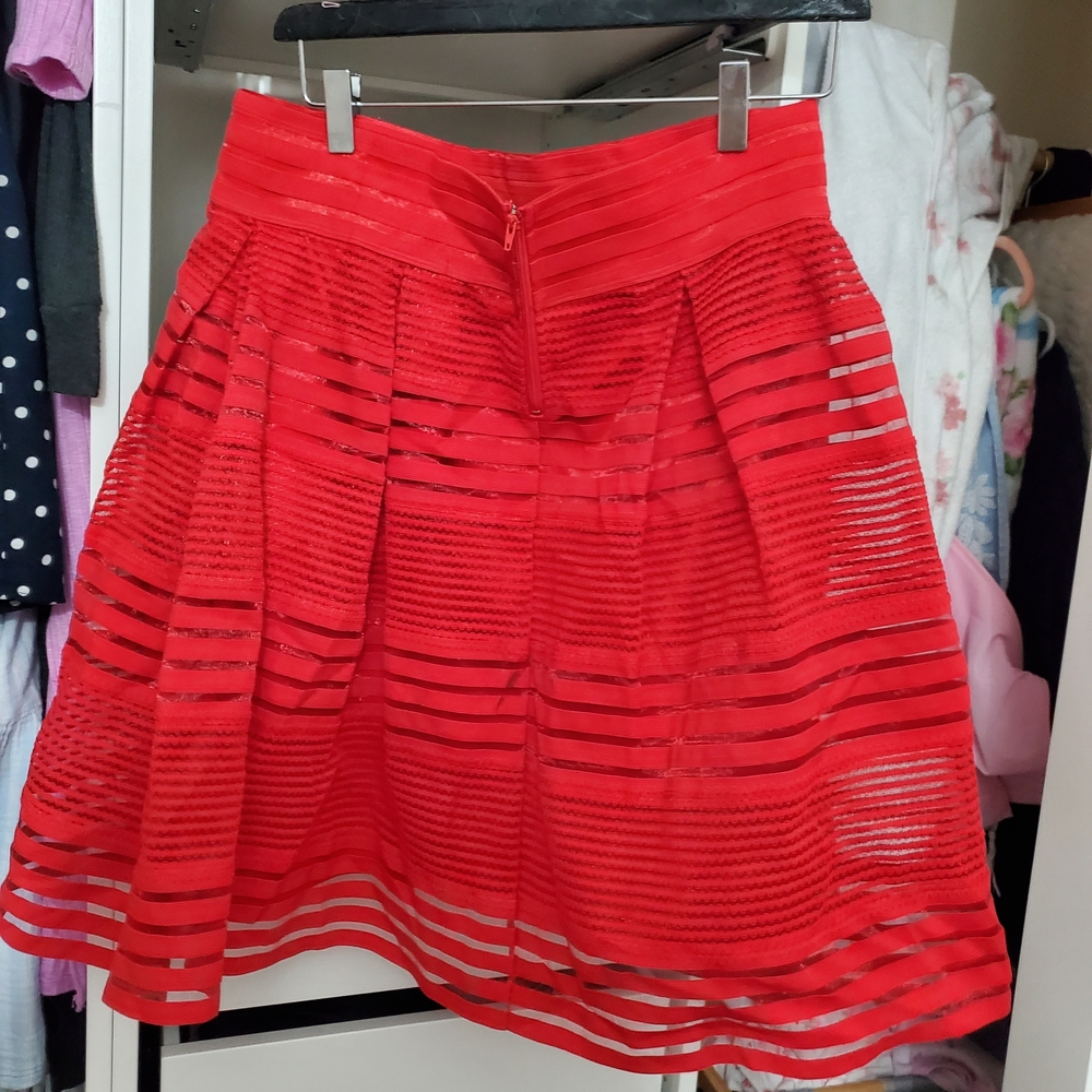 Torrid Vibrant Red A-Line Skirt - Picture 2 of 5